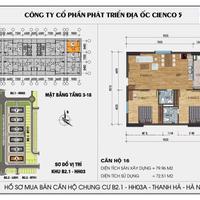 Bán căn góc 2 ngủ full đồ  view hồ chung cư Thanh Hà